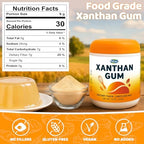 10 oz Food-Grade Xanthan Gum Powder, Pure Xanthan Gum for Baking Gluten Free, Xanthan Gum Thickener Suitable for Making Ice Cream, Cake, Yogurt, Candy