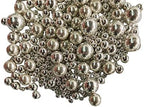 Edible Silver Sugar Pearls Candy Sprinkles 120G/ 4.23Ounce Baking Cake Sprinkles Cupcake and Cake Topper Cookie Decorations Wedding Party Valentines Halloween Christmas Supplies