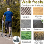 Aliseniors Walker Ski Glides 2 Pack - Universal 1 1/8" Fit Walker Accessories for Senior Folding Mobility Aids - Heavy Duty Smooth Glide on All Surfaces, Durable Floor Protection