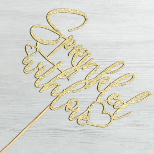 Sprinkled with Love Cake Topper-Gender Reveal Baby Shower Party Decorations-Baby Shower-Anniversary Party Decorations