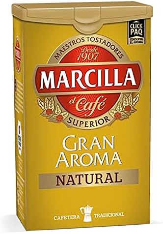 Marcilla Gran Aroma Natural Ground Coffee 250gr. Pack of 3 Units