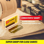 Feather Double Edge Safety Razor Blades - (50 Count) - Platinum Coated Hi-Stainless Steel Razor Blades - Fits Most Safety Razors - Super Sharp for Close Shaves - Japanese Quality