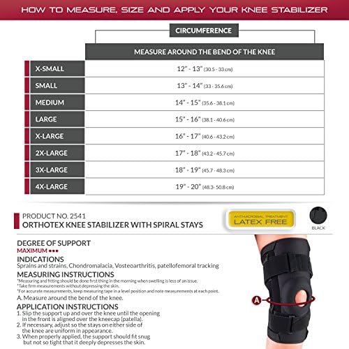 OTC Knee Stabilizer, Spiral Stays, Orthotex, Large