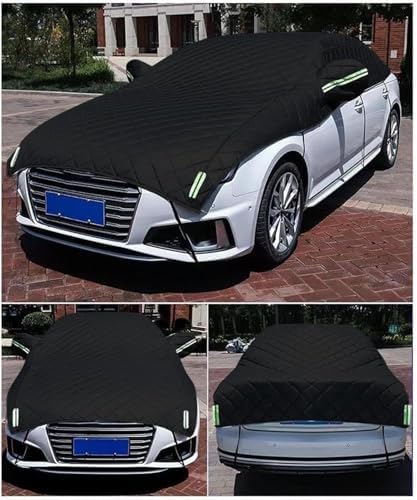 Hail Protector Car Cover for Mercedes-Benz CLA180/CLA200/CLA220/CLA250, Outdoor Waterproof Half Car Covers with Cotton Lining, Hail Blanket Scratchproof Sun-Resistant