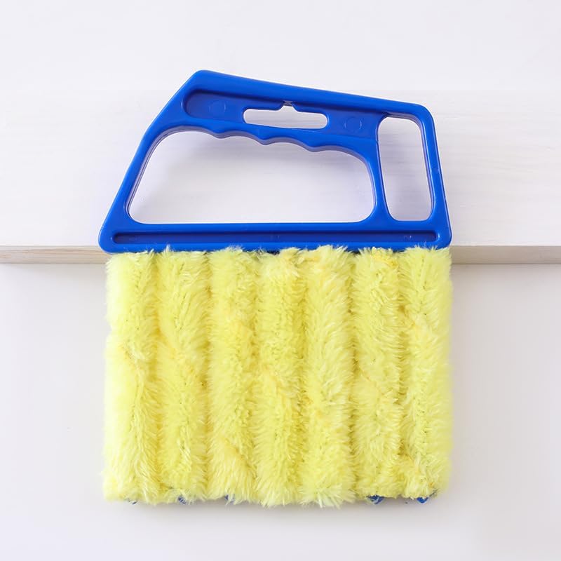 Blinds Cleaning Brush with Handle & Hook, Washable 7 Fingers Dusting Cleaner and Air Vent Cleaner- Compact 6.3" L × 5.3" W × 0.6" H