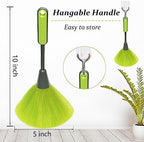 4 Pack 10 inch Microfiber Duster, Feather Duster, Grips Microfiber Delicate Duster for Cleaning Keyboard, Computer Screen, Books, Photo Frames, Picture Frames, Knick-knacks