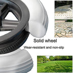 LIGUOYI Front Wheelchair Wheel, 2 Pcs Hard Rubber Solid Tire, 6" 7" 8" Wheel 5/16" Bearing, 2" (50 Mm) Hub Width, Replacement Wheels for Wheelchair Walkers,Silence,Anti-wear & Non-Slip