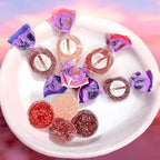 Gourmet Bonelle Italian Berry Fruit Jellies -1.5 lbs Individually Wrapped Candy- Raspberry, Blackberry, Blueberry, and Wild Strawberry -Vegan & Gluten-Free(Approx 160 pieces 24 oz)