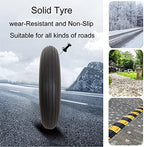 LIGUOYI 2 Pcs Wheelchair Front Caster, 8inch 7inch Solid Tires Front Wheel, Non-Slip & Anti-wear, with 5/16 Inch Bearing, 2-3/8" Hub Width, Casters Wheel Replacement for Walker Wheelchair