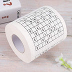 Cabilock Funny Sudoku Toilet Paper Rolls Double Rolls Creative Design Printed Paper Towels for Home Cafe Shop