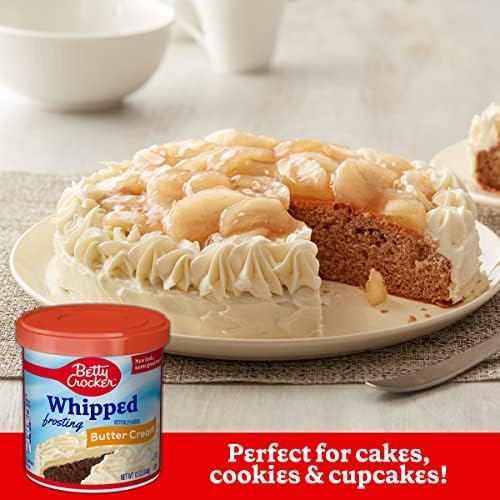 Betty Crocker Whipped Butter Cream Frosting, Gluten Free, 12 oz (Pack of 8)