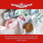 Amaretti Del Chiostro Di Saronno Authentic Italian Amaretti Cookies - Crunchy Almond Cookies for Tea or Gifting - Italian Cookies - Cookies Individually Wrapped Biscuits – Gluten Free Cookies - Red Cello Bag 500 g