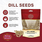 Spicy World Dill Seeds 2 LB Bulk Bag - Whole Spice | Perfect for Pickling and Eating | Resealable Bag