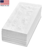 MADE IN U.S.A. 300 Pack White Dinner Napkin - 2-Ply Disposable - 1/8 Fold, 14.9"x16.8"