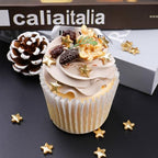 Gold Star Sprinkles, Edible Candy Stars for Cake Decorating, Cupcakes, Cookies & Desserts, 4.6oz Shiny Metallic Gold Sprinkles for Christmas, Graduation, Birthday, Holiday Baking