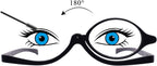 OCCI CHIARI Makeup Reading Glasses Flip Down Folding Cosmetic Readers for Women 1.0 1.5 2.0 2.5 3.0 3.5 4.0 5.0 6.0