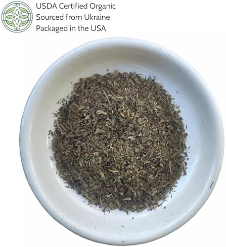 Elanen Naturals Organic Peppermint Leaves 4 oz. (113g), USDA Certified Organic Peppermint Tea Loose Leaf, Dried Mint, Dry Mint Tea Bulk, Cut & Sifted