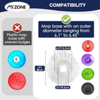Spin Mop Replacement Head for Hurricane 360° Spin Mop Systems, Microfiber Spin Mop Head, Round Shape Standard Universal Size Magic Mop Refill, 3 Pack
