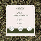 Starwest Botanicals Spearmint Leaves - Loose Leaf Herb for Tea, Dried Spearmint Leaf for Herbal Blends, Cut & Sifted, Certified Kosher - Bulk 1 lb Bag