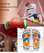 ChiFit Reflexology Foot Massager Tool, Plantar Fasciitis Relieve Diabetic Neuropathy,Acupressure Trigger Point Therapy, Heel Arch Arthritis