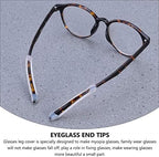 VIORNO Glasses Legs,Eyeglass Legs, 10 Pairs Silicone Eyeglass End Tips Ear Sock Pieces Tube for Glasses Legs, Anti- Slip Elastic Comfort Glasses Retainers (White)