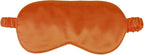 1 Pack Sleep Mask, Silk Eye Mask with Elastic Strap, Blindfold, Soft Silk Sleeping Mask for Girls, Women, Men (Orange)