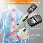 Electronic Acupuncture Pen Pain Relief Therapy Meridian Pen Find Acupoints Automatically with 3 Massage Heads Rechargeable