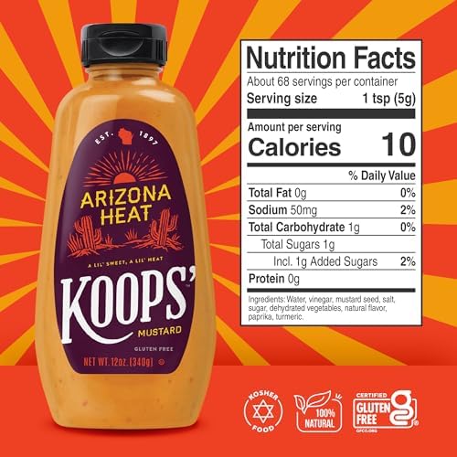 Koops' Arizona Heat Mustard, 12 Ounce (Pack of 2)