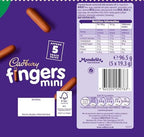 Cadbury Mini Fingers (5 Snack Packs) 110g