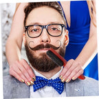 FRCOLOR Solid Wood Boar Bristle Comb for Mustache Beard Men's Styling Brush Beard Brush