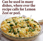 The Spice Way Lemon Peel - Granules (4 oz) zest and rind without any preservatives. Fresh lemon zest or dried lemon peel for cooking, baking and tea