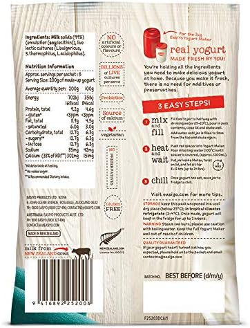 Easiyo 252102 Greek Style Yogurt Base and Culture, 6-Ounce
