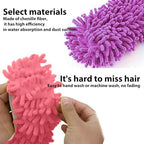2 Pairs Washable Mop Slippers Dust Duster Microfiber Dust Mop Shoes Slippers Floor Cleaning Shoes Cover for Home Kitchen