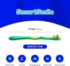 SmartSmile 72 Pcs Bulk Kids Toothbrushes Individually Wrapped - Assorted Colors with Animal Paw Prints - Popular Dental Office Patient 21-542