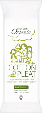 Simply Gentle 100g Organic Cotton Pleats