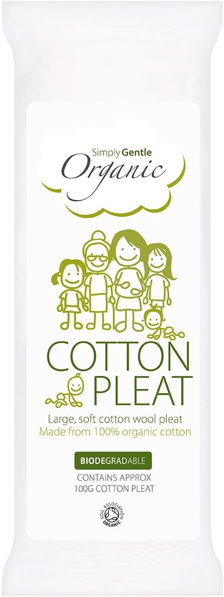 Simply Gentle 100g Organic Cotton Pleats