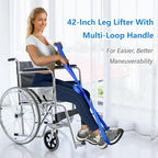42 Inch Leg Lifter, Leg Lifter After Hip Replacement, Leg Lifter for After Knee Surgery, Leg Lifter Strap Rigid with Multi Loops, Leg Lifters Getting Legs in and Out of Bed, Car, Couch, Wheelchair