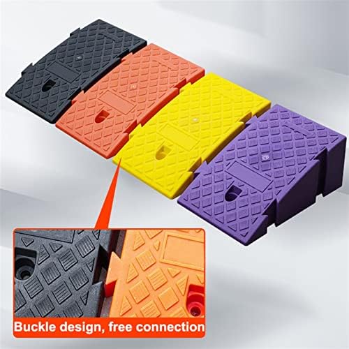 Curb Ramp Portable,Plastic Vehicle Driveway Ramp, Convenient Use and Carry, for Driveway, Loading Dock, Sidewalk, Car, Scooter, Bike, Motorcycle (Color : D, Battery *1 : 25 * 45 * 19cm)