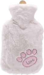 Reusable 1000ML Hot Water Bottle, Cute Portable Winter Hot Water Bag with Soft Cover, Hot Pack for Warm Hands/Neck/Waist/Back Portable