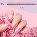 Mudder 8 Pcs Stone Nail File Pumice Stick for Fingernails Pumice Rock Nail Cuticle Pusher Rock File for Home Salon Toenail Buffing Tool (4 Colors)