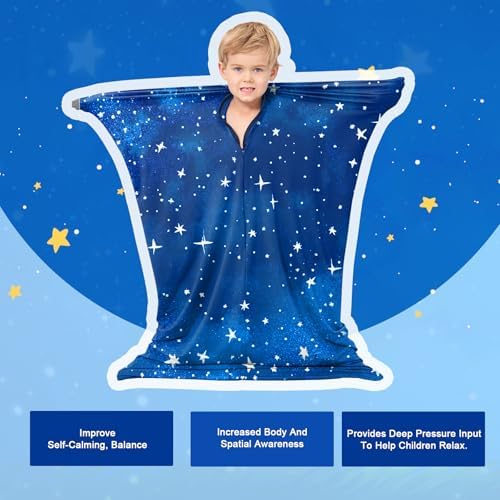 Sensory Body Sock for Kids,Sensory Sack for Relaxation, Focus,Sensory Integration,Body Sock (Small/Medium/Large)