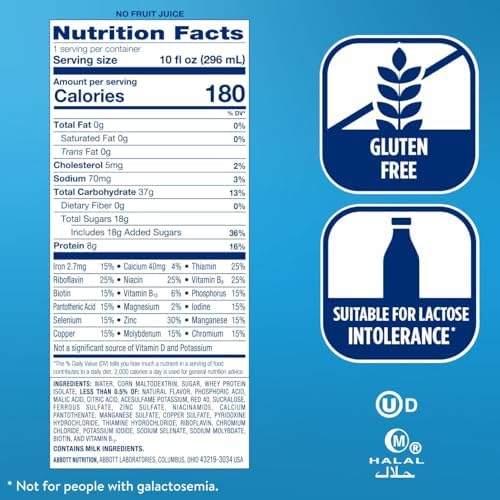 Ensure Clear Mixed Fruit Nutritional Drink | 8g Protein, 15 Vitamins & Minerals | Fat-Free | Ready to-Drink | Refreshing Taste | 10 fl oz, 12 Pack