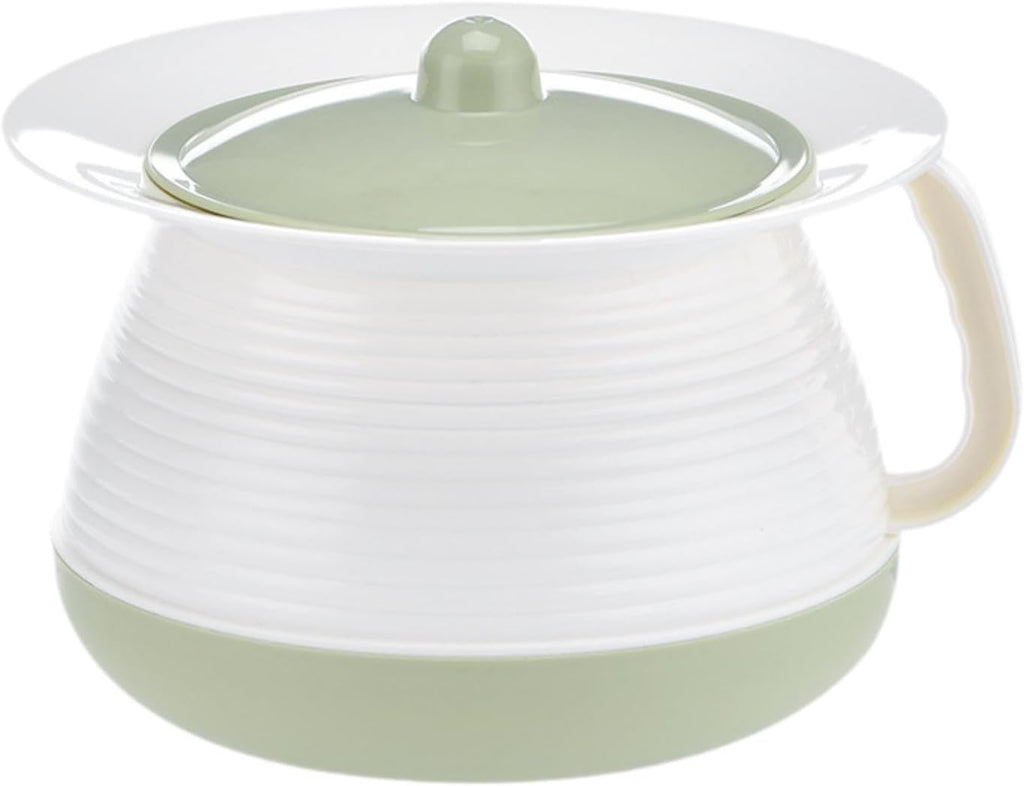 Generic Urinal Night Urines Jug Spittoon Chamber Bucket with Lid Handle Potty Urinal Bottle Hosehold Spittoon for Home Use Female Male, Green