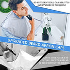 Beard Bib Apron Hair Catcher for Men Shaving & Trimming, Non-Stick Cape Grooming Cloth, Waterproof