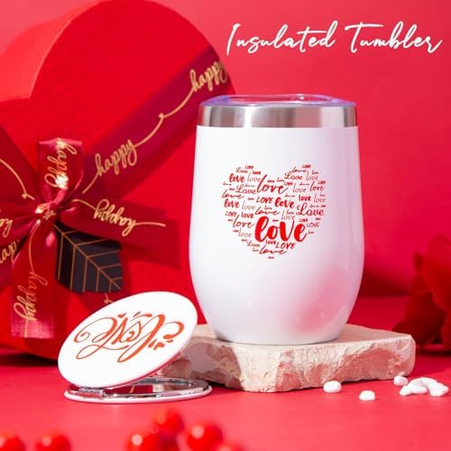 Mothers Day Gifts Mom Gifts Birthday Gifts Box for Girlfriend Wife Lover Valentine's Day Gifts for Women Heart-shaped Red Rose Love Gift Basket Love You Present Wedding & Engagement Anniversary Roman
