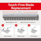 Feather Styling Razor Standard Blades - Professional Hair Cutting Blades for Styling, Shaping, Feathering & Thinning - Stainless Steel Single Edge Guarded Blade - Made in Japan - Refill Pack - 30 Ct