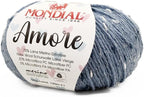 Mondial Amore de Mondial Blue Wool Yarn 120m 50g