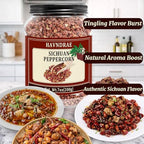 7oz(200g) Sichuan Peppercorns, Authentic Szechuan Red Peppercorn, Less Seeds, Strong Flavor, Whole Sichuan Pepper for Mapo Tofu, Kung Pao Chicken and Asian Cuisine