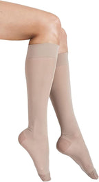 GABRIALLA, Made in Italy Sheer Compression Socks for Women 20-30 mmHg Knee High, Medical Compression Stockings for Circulation, Travel, Varicose Veins, Swelling & Pregnancy, Closed Toe