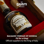 Giusti Traditional Aged Balsamic Vinegar of Modena DOP – 25 Years, Extravecchio Aceto Balsamico Tradizionale di Modena, Made in Italy Gift Set With Wooden Box – 3.4 fl oz (100 ml) - Pack of 1